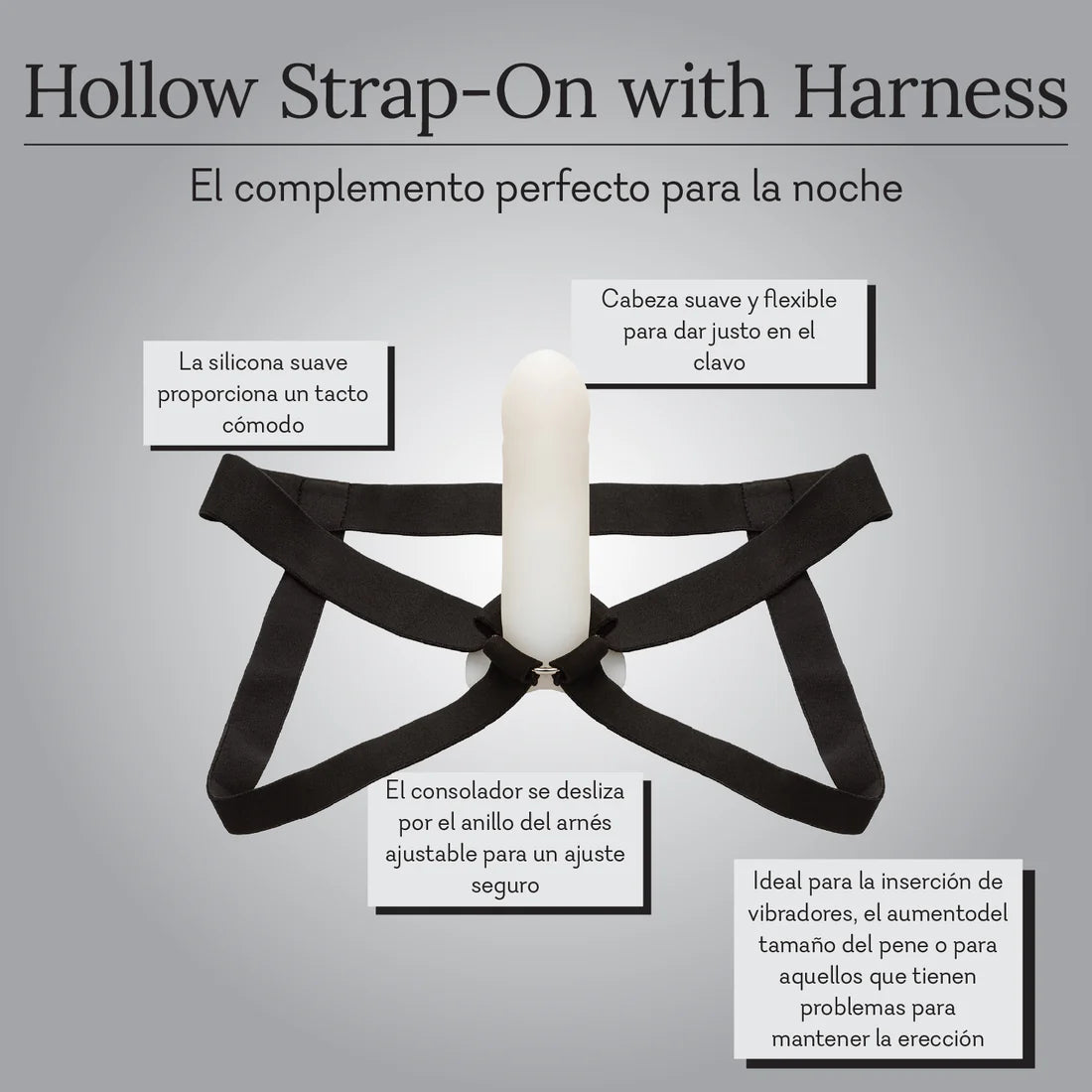 Hollow Strap-On With Harness
