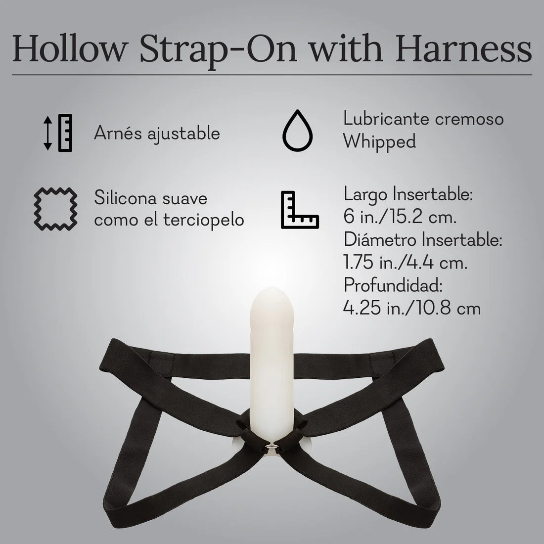 Hollow Strap-On With Harness